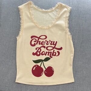 Cherry Bomb Graphic Tank Top